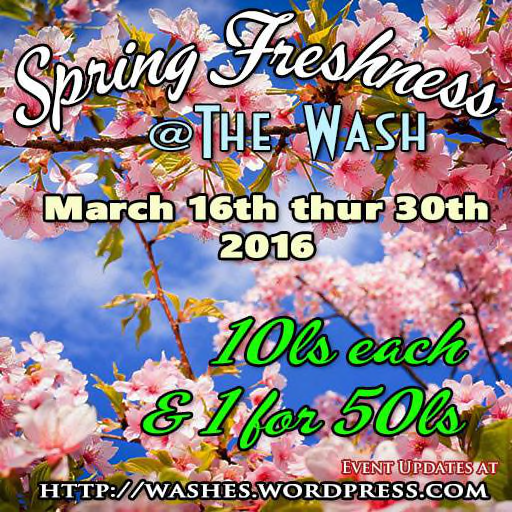 Spring Freshness Wash Sale March 2016 Poster ad